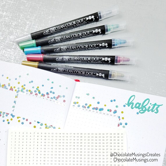 Date Dots 12 Months, Small Number Stickers, Months Stickers for Planners,  Journal stickers for planning, Vintage Charm Multicolor (Black Font)