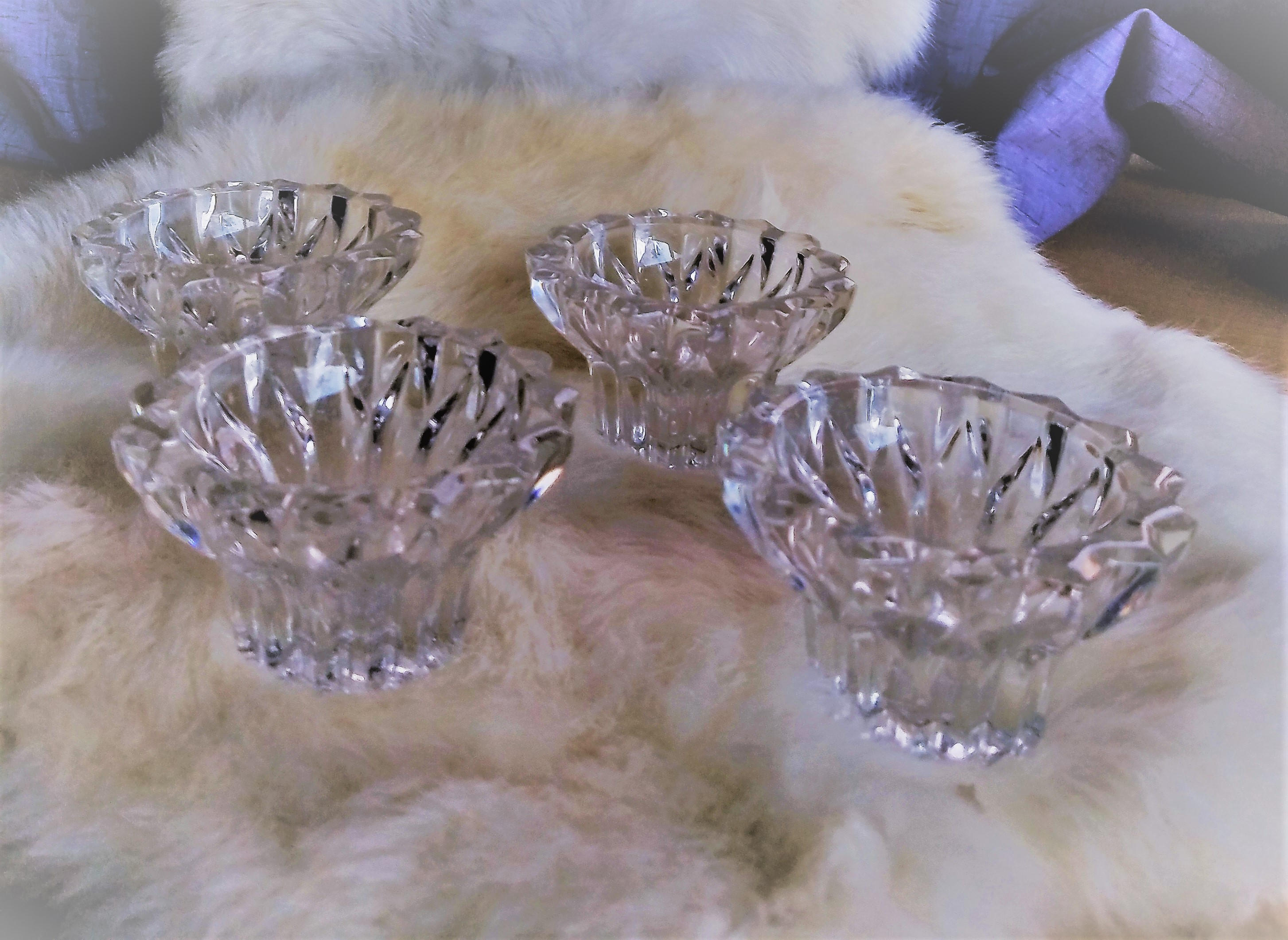 German Crystal Vintage Candle Holders New in Original Box Etsy