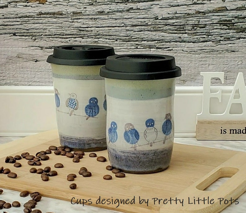 Ceramic Transfer 5 Birds Etsy