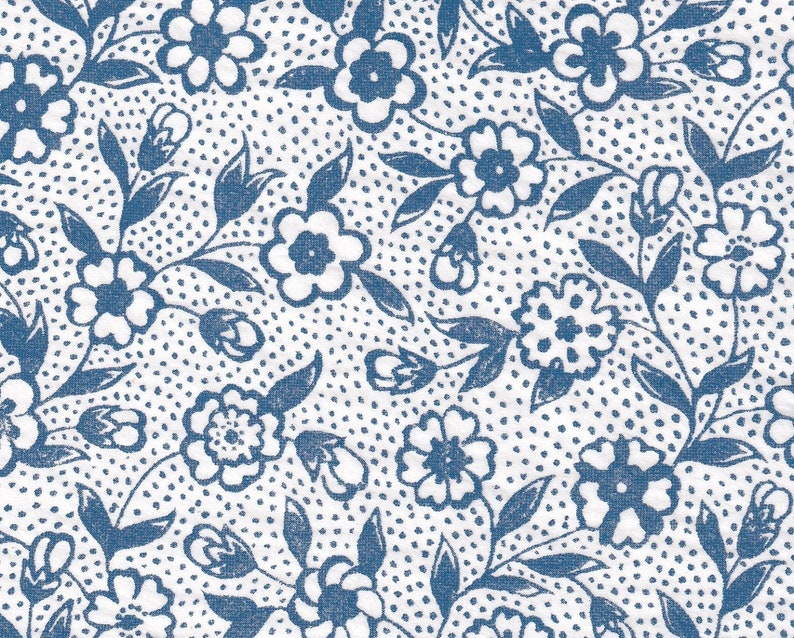 Ceramic Transfer Blossoms Blue