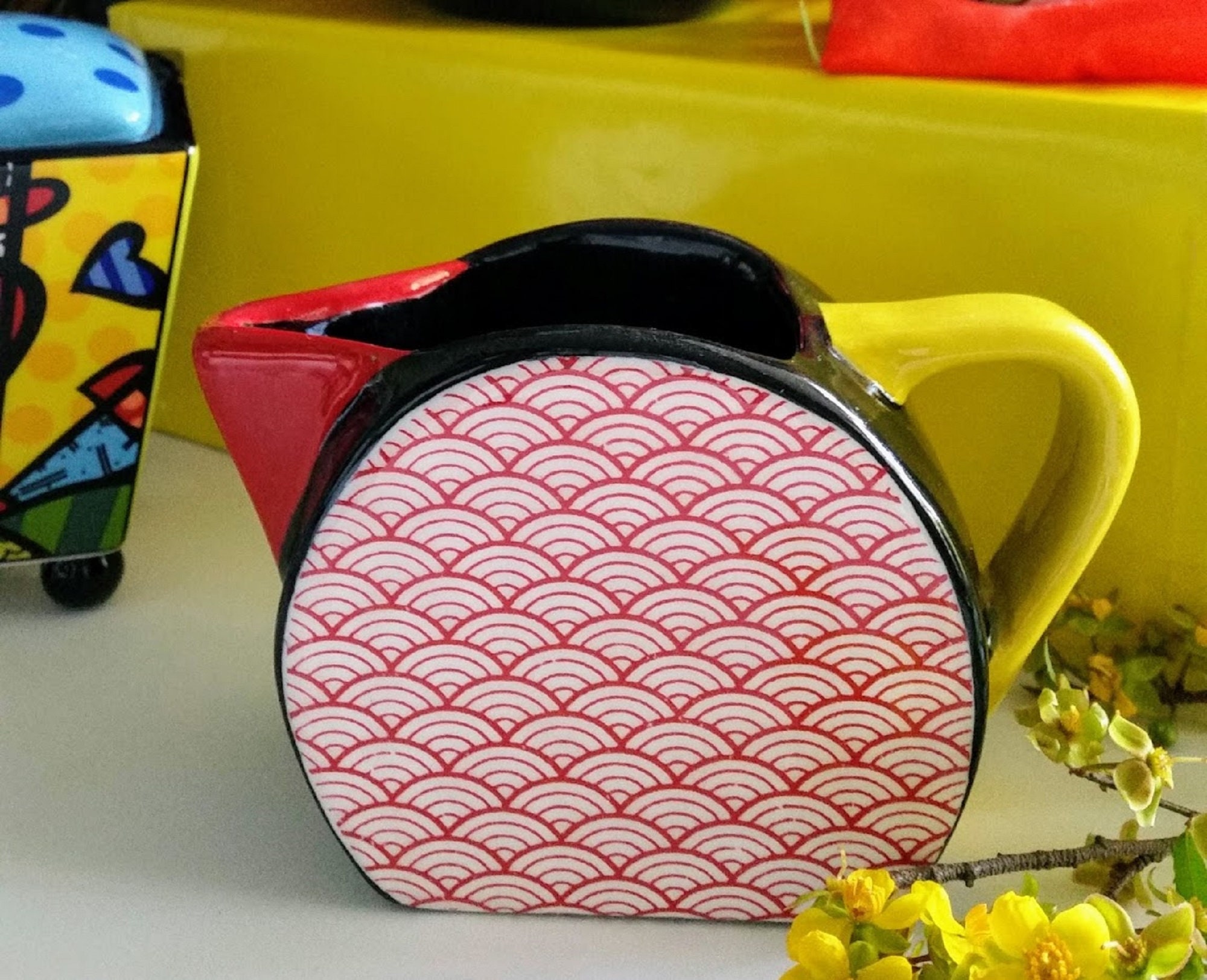 Ceramic Transfer Waves Red Etsy Australia