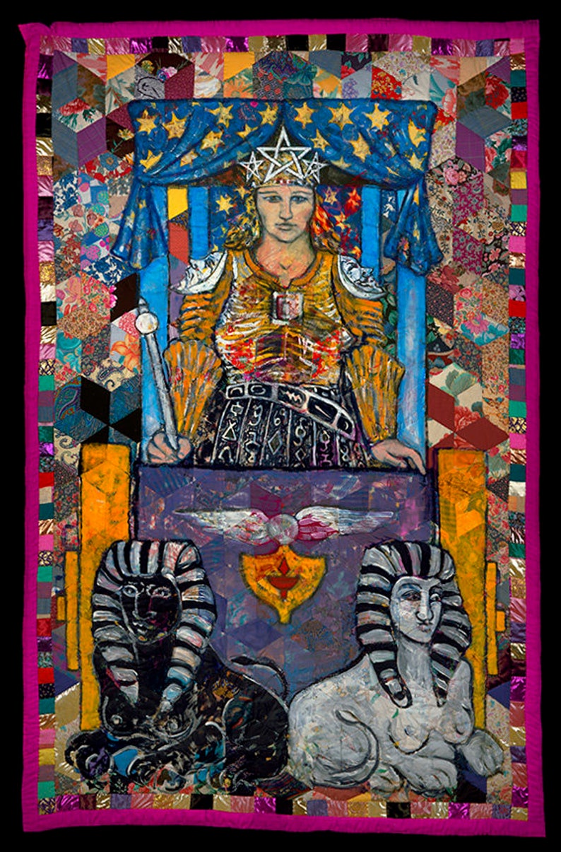 Wandbehang Kunst Wandkunst Textilkunst Art Quilt Der Wagen Wand H
