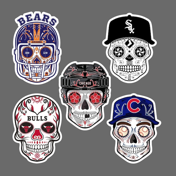 Decal Chicago Sugar Skull