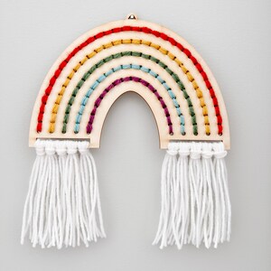 DIY Rainbow Yarn Embroidery Kit