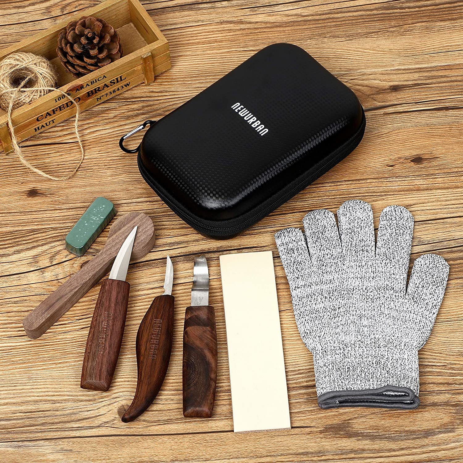 Wood Carving Tools Set-woodworking Kit With Hook Carving Knife-whittling  Knife-cut Resistant Gloves-detail Wood Carving Equipment for Spoon -   Australia
