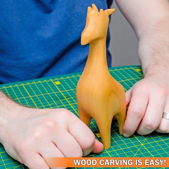 Wood Carving Kit for Beginners Whittling Kit With Rhino Linden