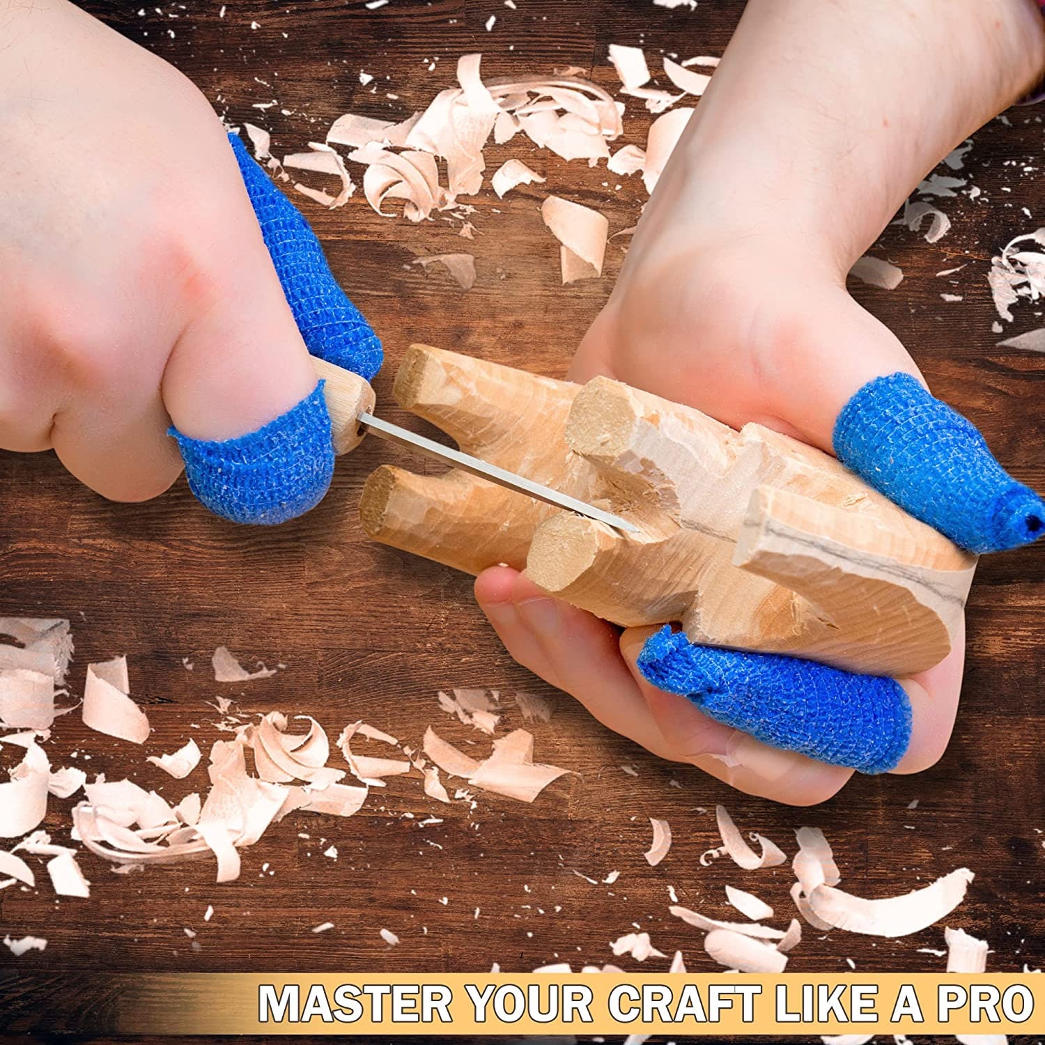 Wood Carving Kit for Beginners - Whittling kit with Rhino - Linden