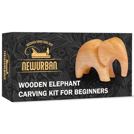 Wood Carving Kit for Beginners Whittling Kit With Elephant Linden