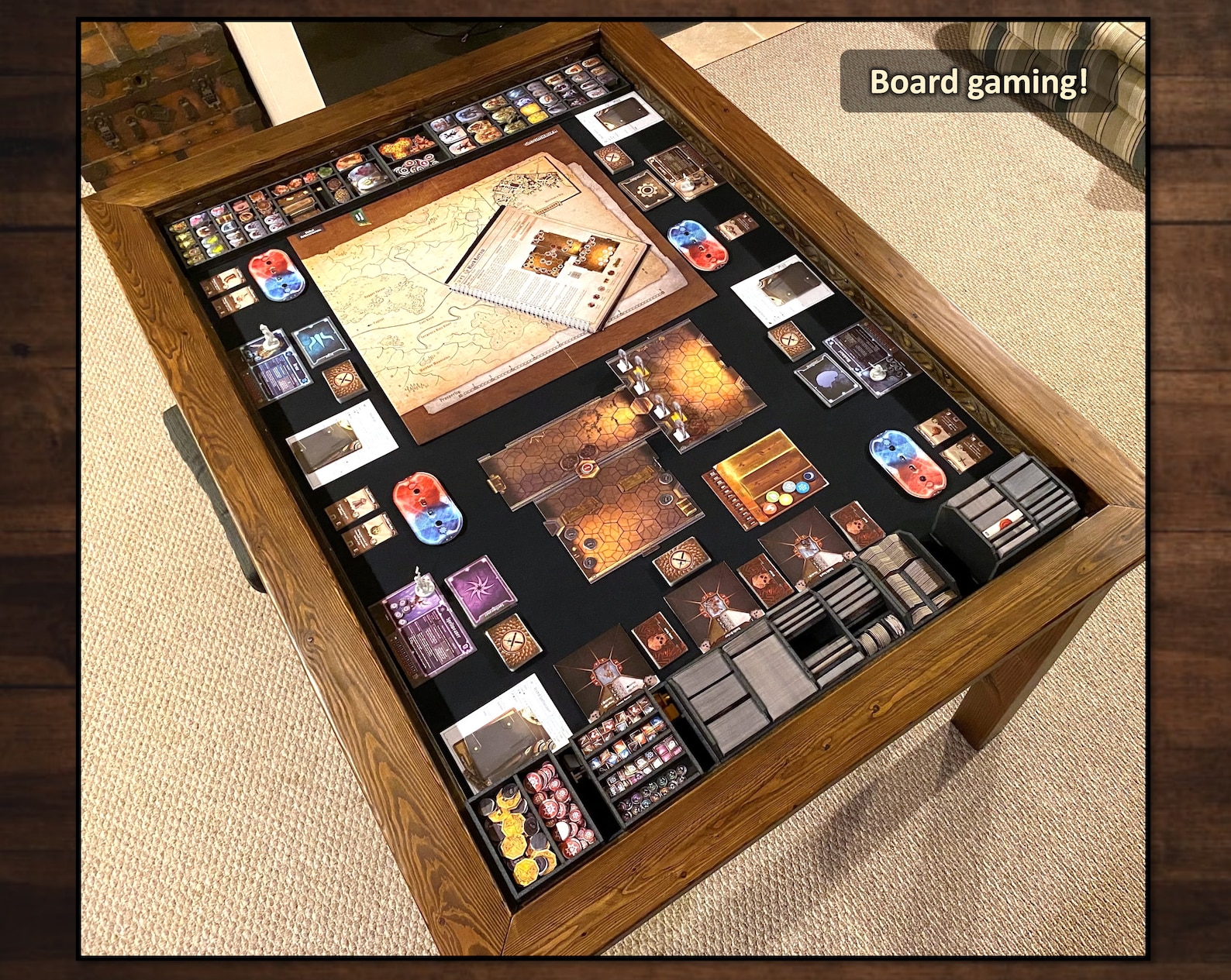 Build Your Own Gaming Table With Recessed Vault and Vault Etsy