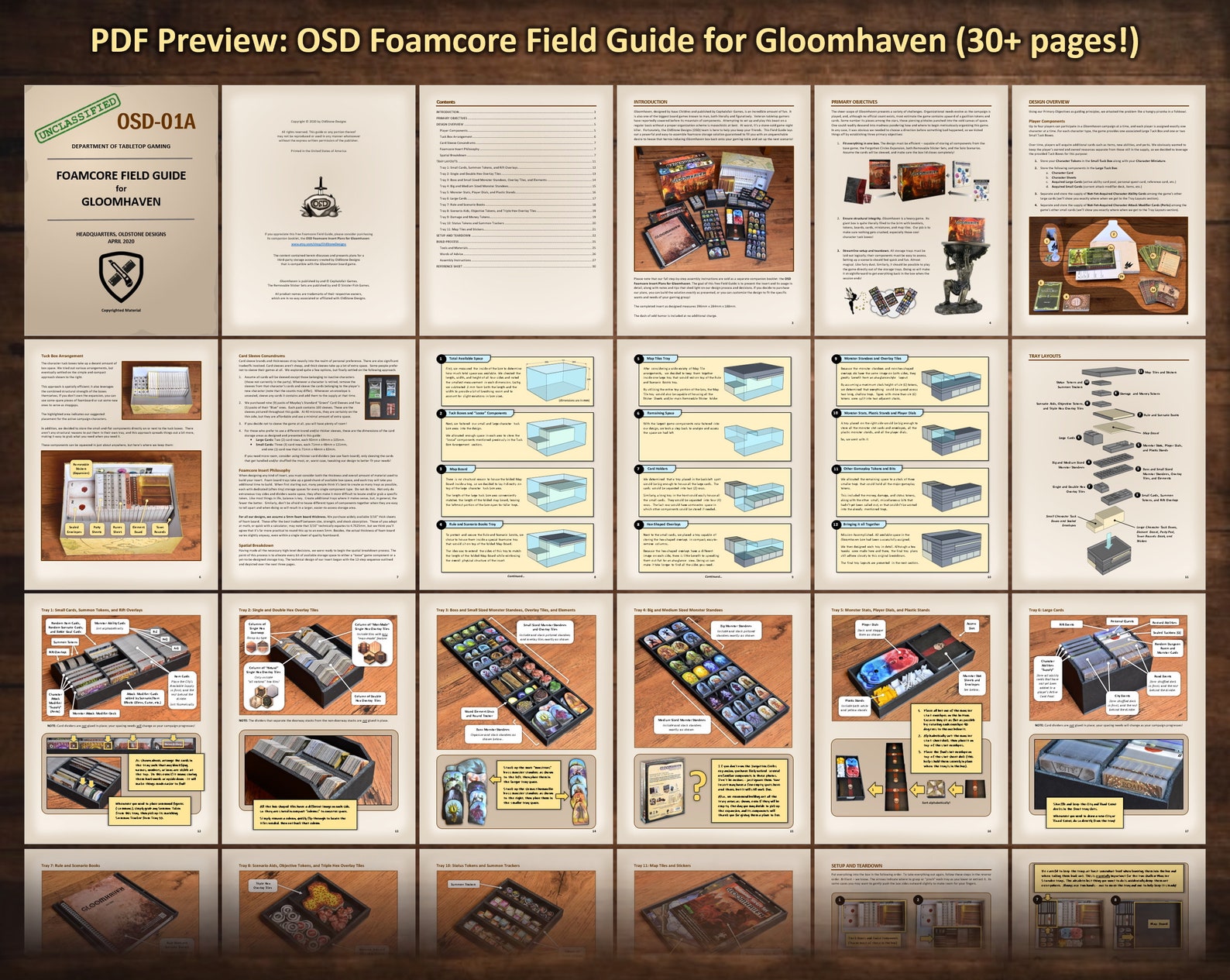 Gloomhaven Compatible Organizer Plans fits Forgotten Circles | Etsy