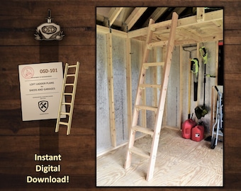 Loft Ladder Plans for Sheds and Garages