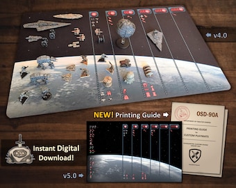 Star Wars Rebellion Compatible Battle Mat | Supports Base Game and Expansion | NEW Printing Guide + 8 NEW Ready-to-Print Battle Mat Images