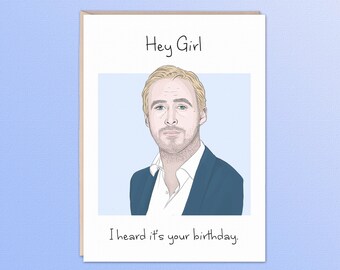 Ryan Gosling Card - Etsy