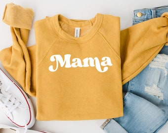 Mama Sweatshirt - Weekend Tee - Comfy Sweatshirt - Bella Canvas Sweatshirt - Winter Sweatshirt - Mom Sweatshirt - Bella Canvas Sweatshirt