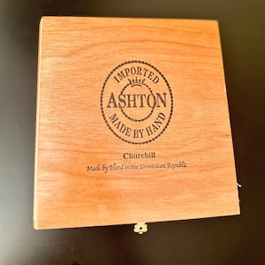 Ashton Churchill Empty Wooden Cigar Box Made in the DR *Local Pickup Only*