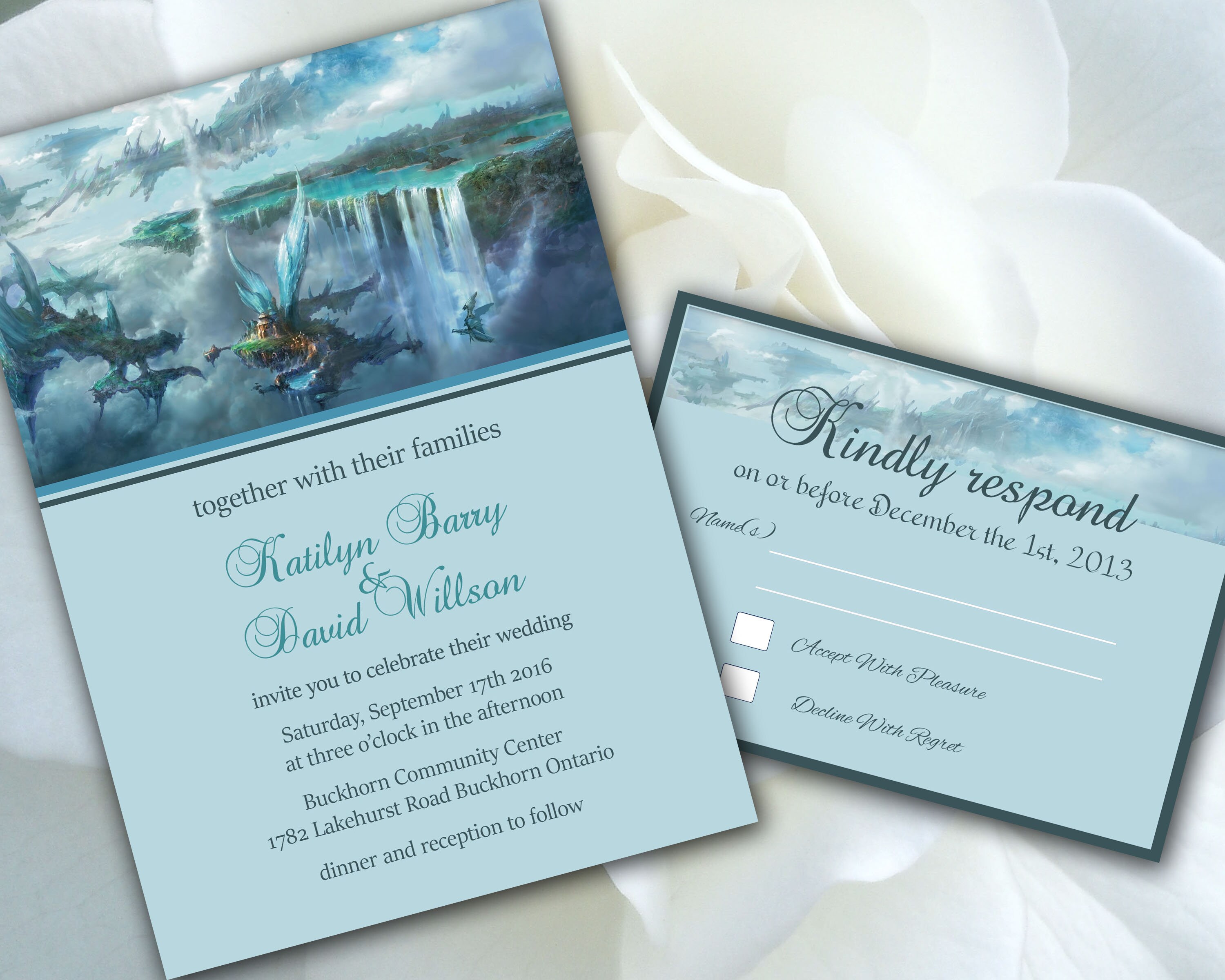 DIY Print Your Own Wedding Invitation Final Fantasy XII Etsy