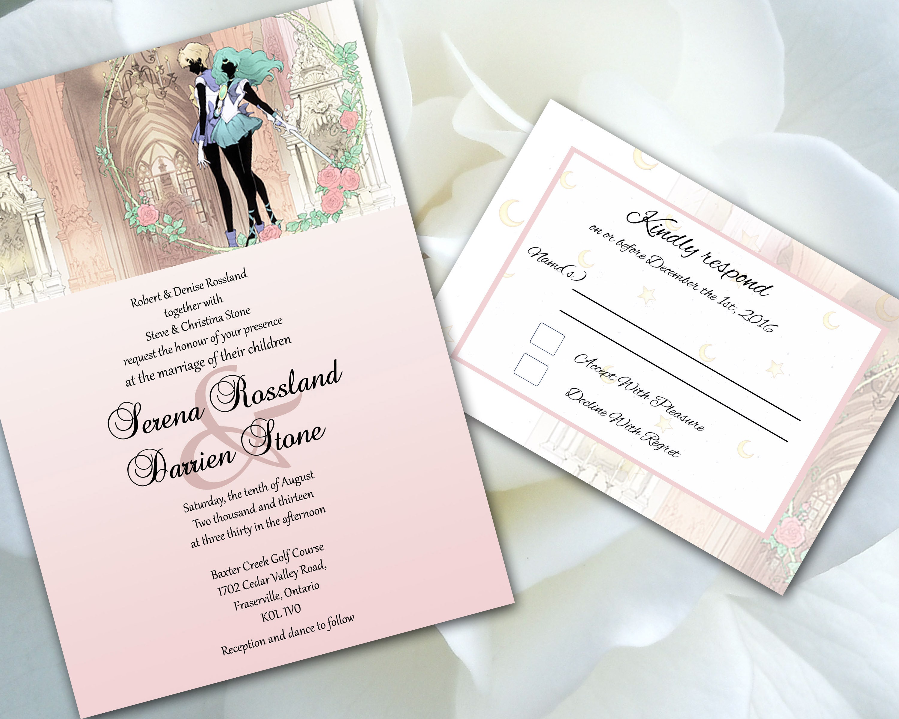 Print Your Own Wedding Invitations Sailor Moon Sailor Etsy