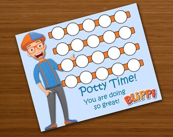 Blippi potty chart - Etsy Schweiz