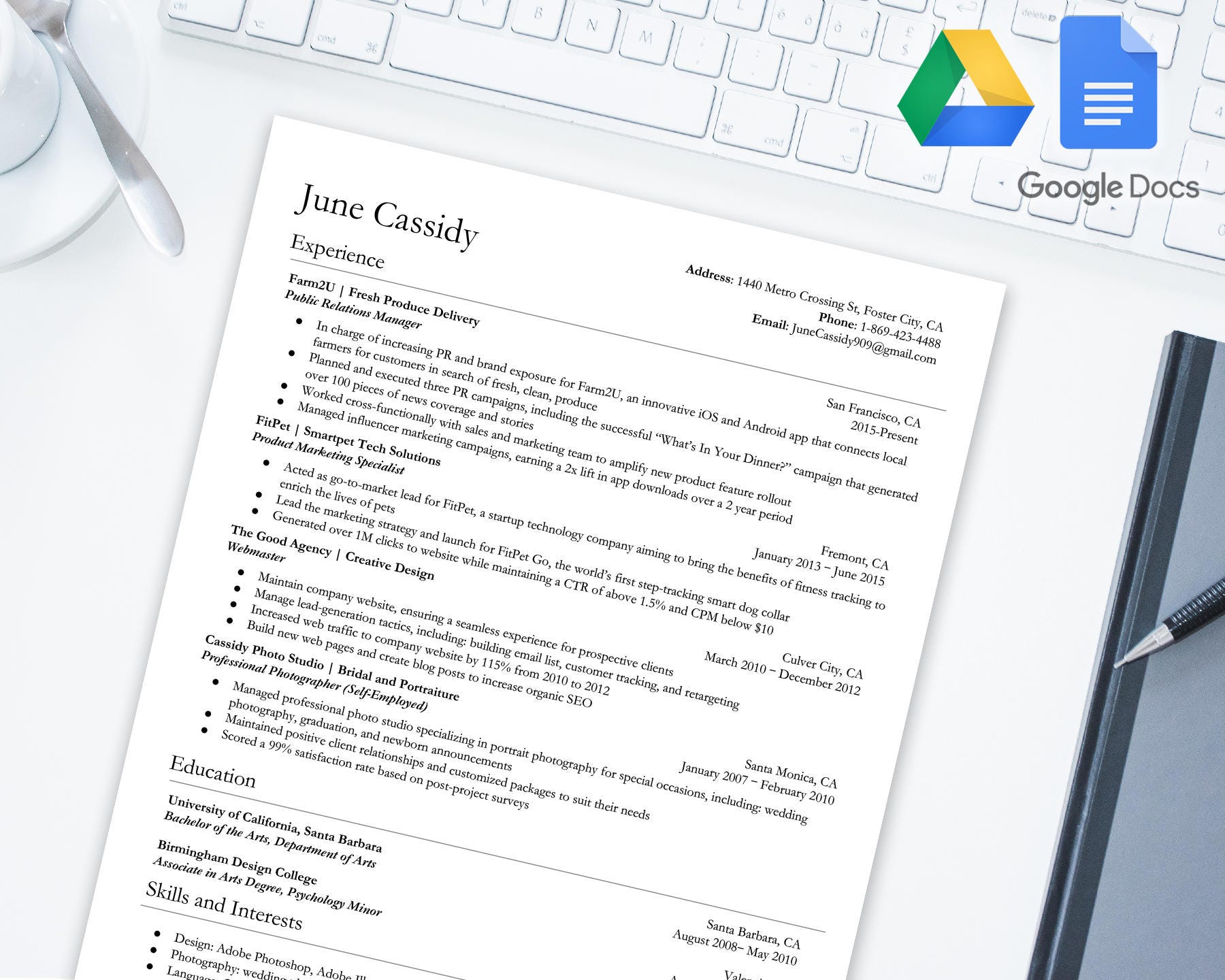 Distinguished Resume Template For Google Docs Google Drive