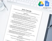 EASY 2 EDIT Resume Template for Google Docs | Google Drive | Microsoft Word