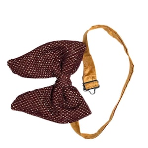 Bow tie|Burgundy gold oversized bow tie|Red bow ties|bow ties for boys|Bow ties for toddler|Trendy oversized bow ties|Dechamclean bow tie