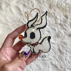 Zero Ghost Dog Car Freshener, Car Freshie, Halloween Car Scent, spooky Air Freshener, Car Candle, Ghost Car air Freshener, Halloween gift