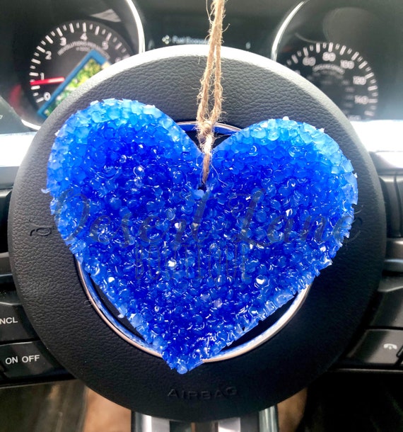 Heart Car Air Freshener Car Freshie Heart Car Scent Heart Air Freshener Car  Candle heart Car Freshener Back the Blue Heart 