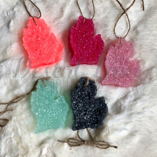 Michigan Car Air Freshener | Michigan Freshie | Michigan Car Freshie | Michigan Car Scent | Michigan Air Freshener | Car Candle