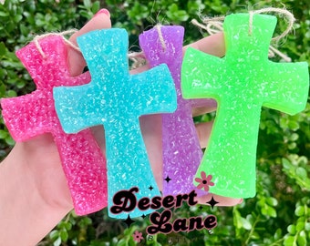 Cross Car Air Freshener // Car Freshie // Cross Car Scent // Cross Freshie // Jesus Air Freshener // Car Candle // Cross Car Freshener
