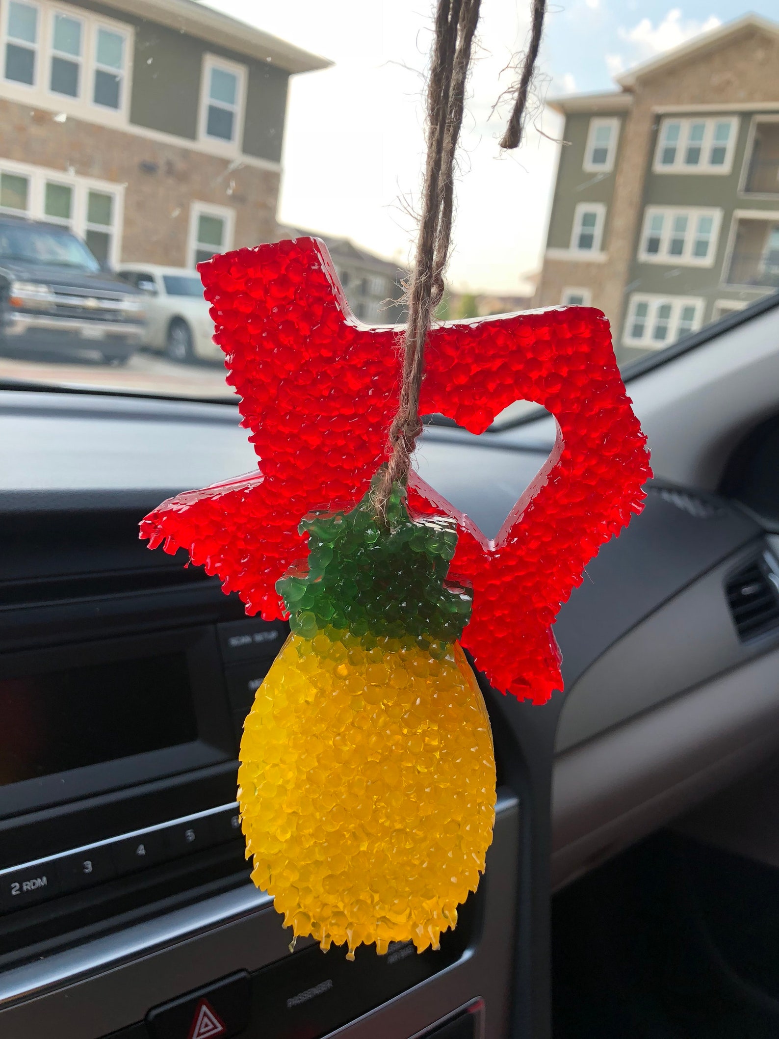 Small Twotone Pineapple Car Air Freshener Pineapple Freshie Etsy