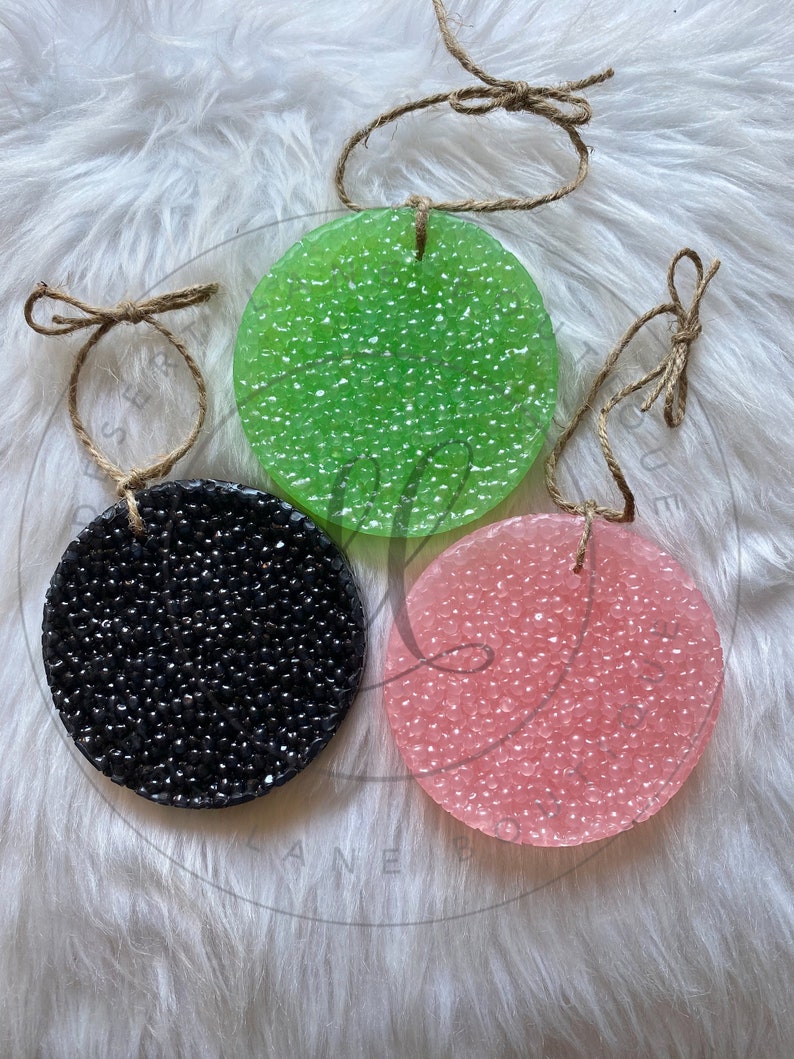 Circle Car Air Freshener Circle Car Freshie Car Scent Etsy