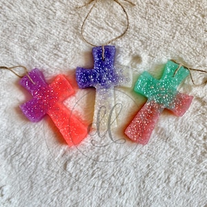Ombré Cross Car Air Freshener // Car Freshie // Cross Car Scent // Cross Freshie // Jesus Air Freshener // Car Candle // Cross Car Freshener