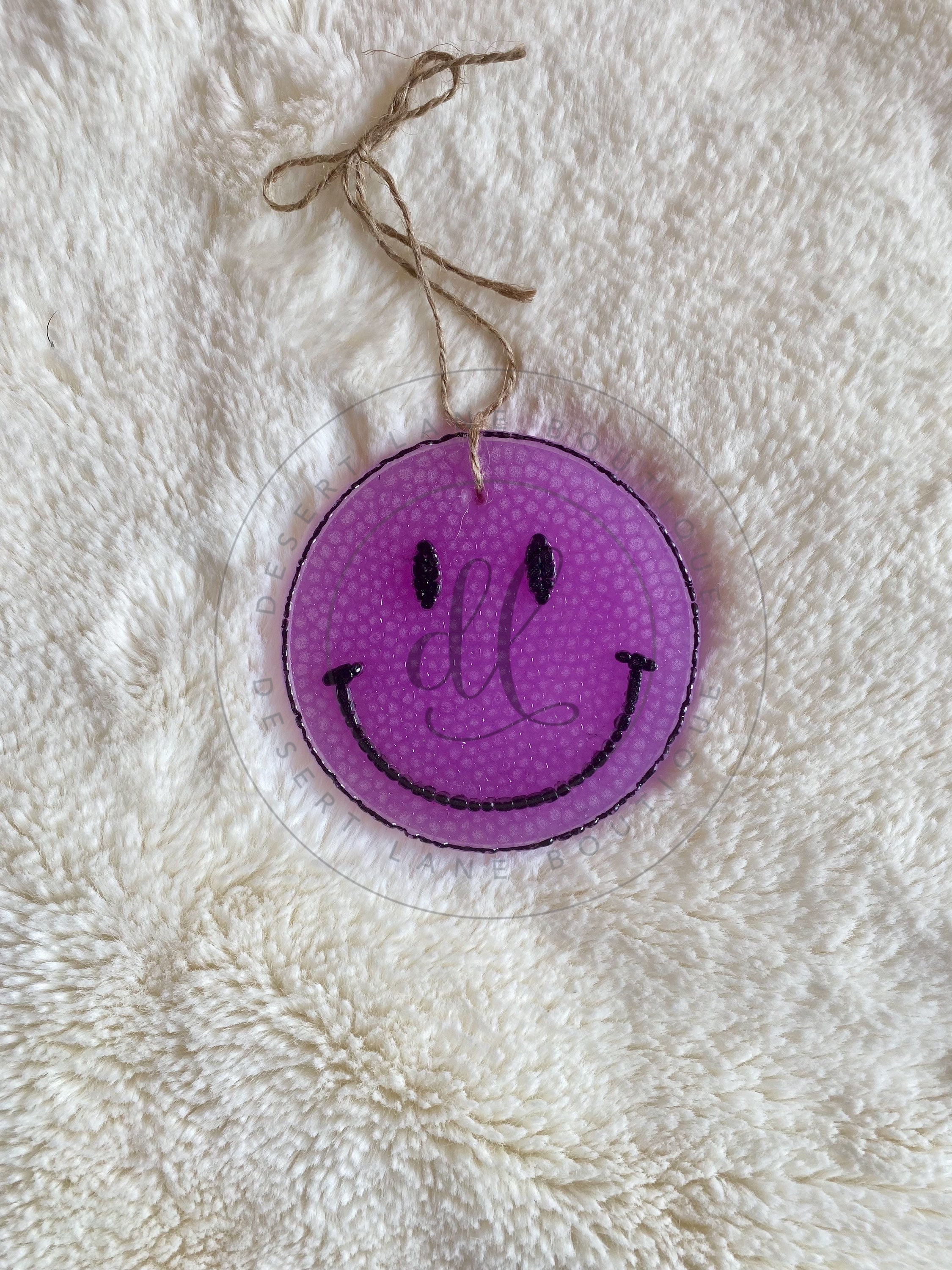 Smiley Face Car Air Freshener Car Freshie Smiley Car Scent Etsy