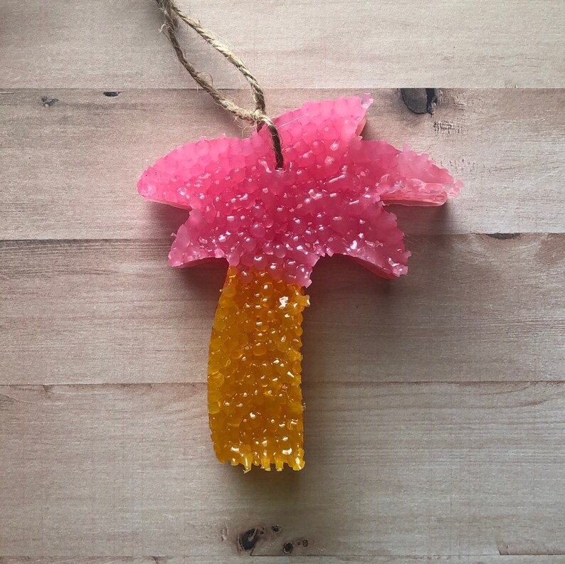 TwoToned Palm Tree Car Air Freshener // Summer Car Freshie // Etsy