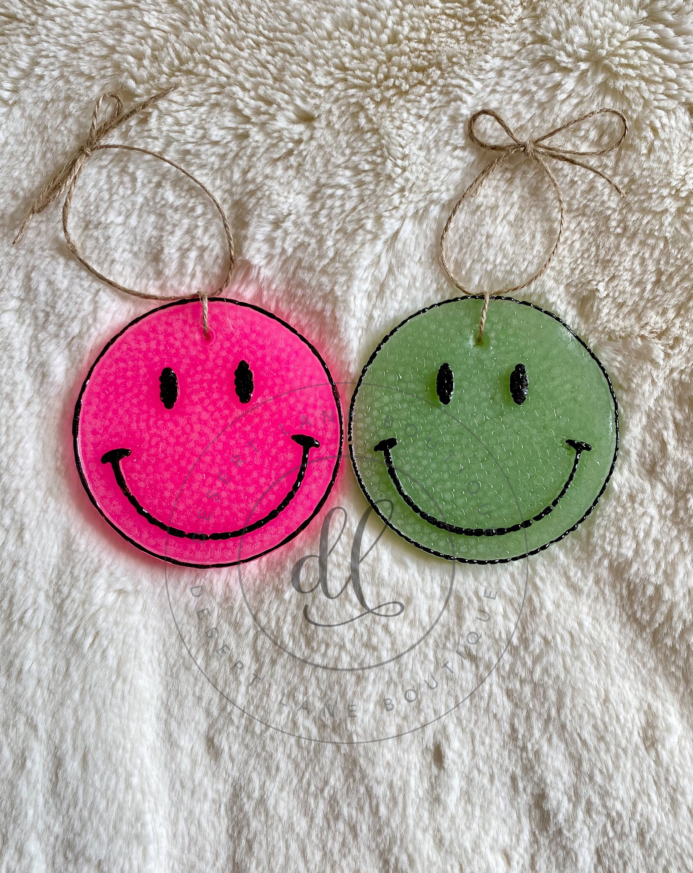 Smiley Face Car Air Freshener Car Freshie Smiley Car Scent Etsy