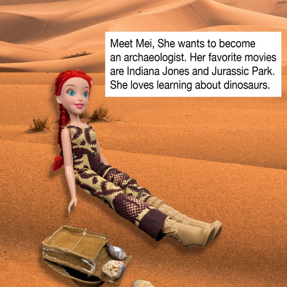Archeologist Barbie Etsy