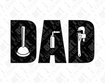 Plumber Dad SVG: Father's Day Graphic T-Shirt (Digital Download)