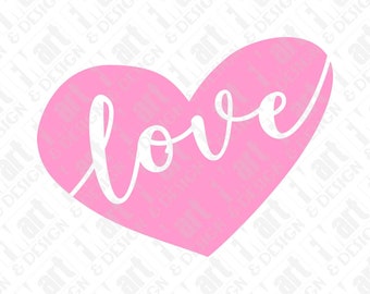 SVG DXF PNG Love Heart Valentine