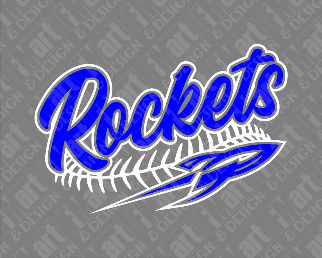 SVG DXF PNG Rockets Baseball Team Logo Instant Download 2 - Etsy