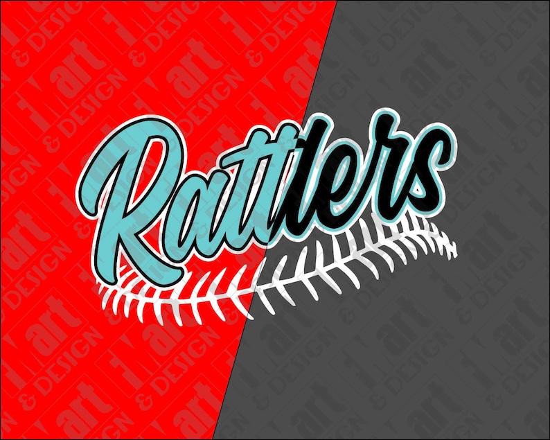 SVG DXF PNG Rattlers Baseball Team Logo Instant Download - Etsy