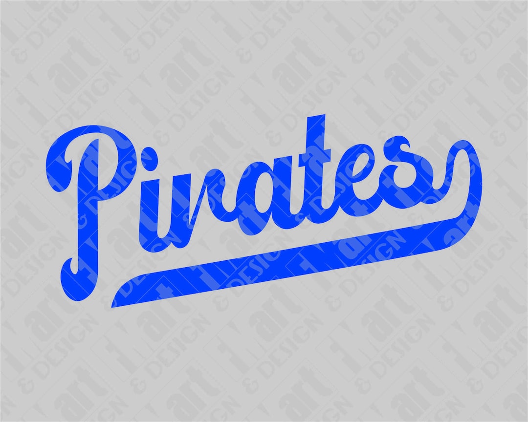 SVG DXF PNG Pirates Baseball Team Logo Instant Download - Etsy