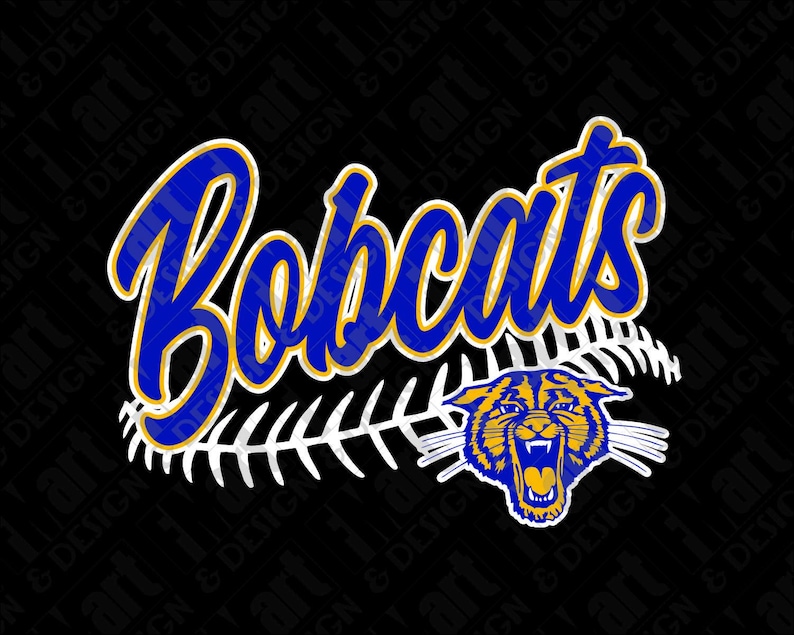 PNG ONLY Bobcats Baseball Team Logo Instant Download - Etsy