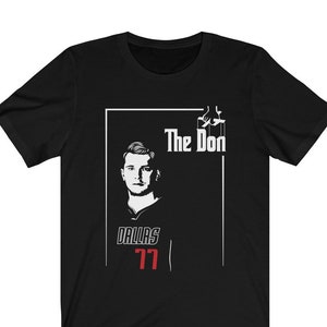 Luka &#39;The Don&#39; Doncic Godfather Poster Style Dallas Mavs T-Shirt