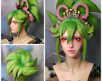 Kuki Shinobu cosplay wig / genshin impact cosplay