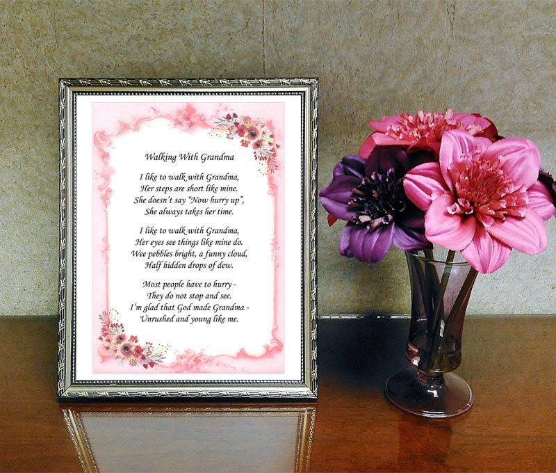 Instant Download Grandma Verse Gift for Grandma Printable Etsy