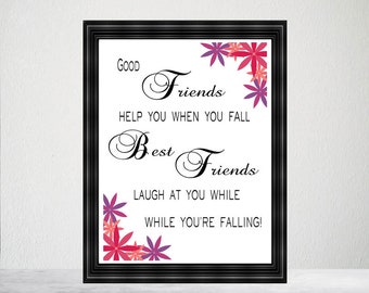 Best friend print | Etsy