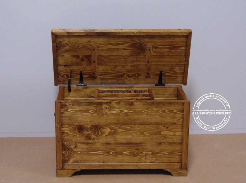Rustic Hope Chest With Softclose Hinge Mothers Day Gift Etsy
