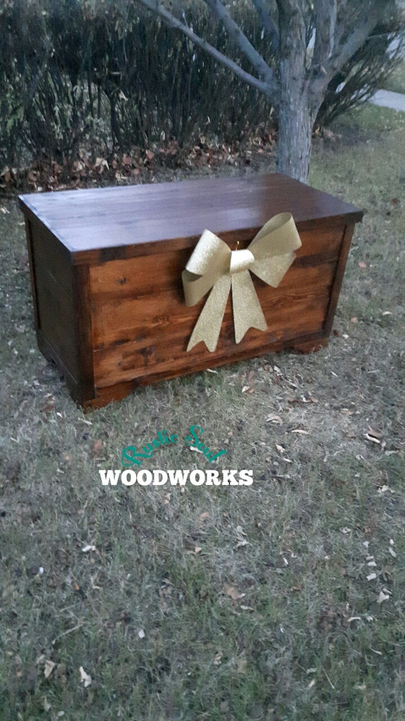 Cofre de esperanza rústica cofre de manta para el pie de la | Etsy