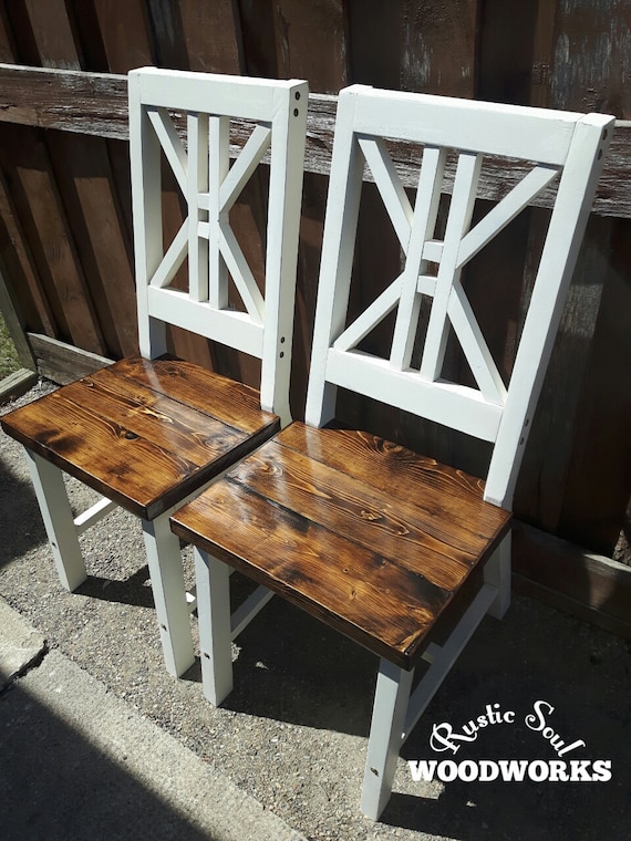 Rustic Dining Chairs Farmhouse Dining Chairs Country Style Etsy