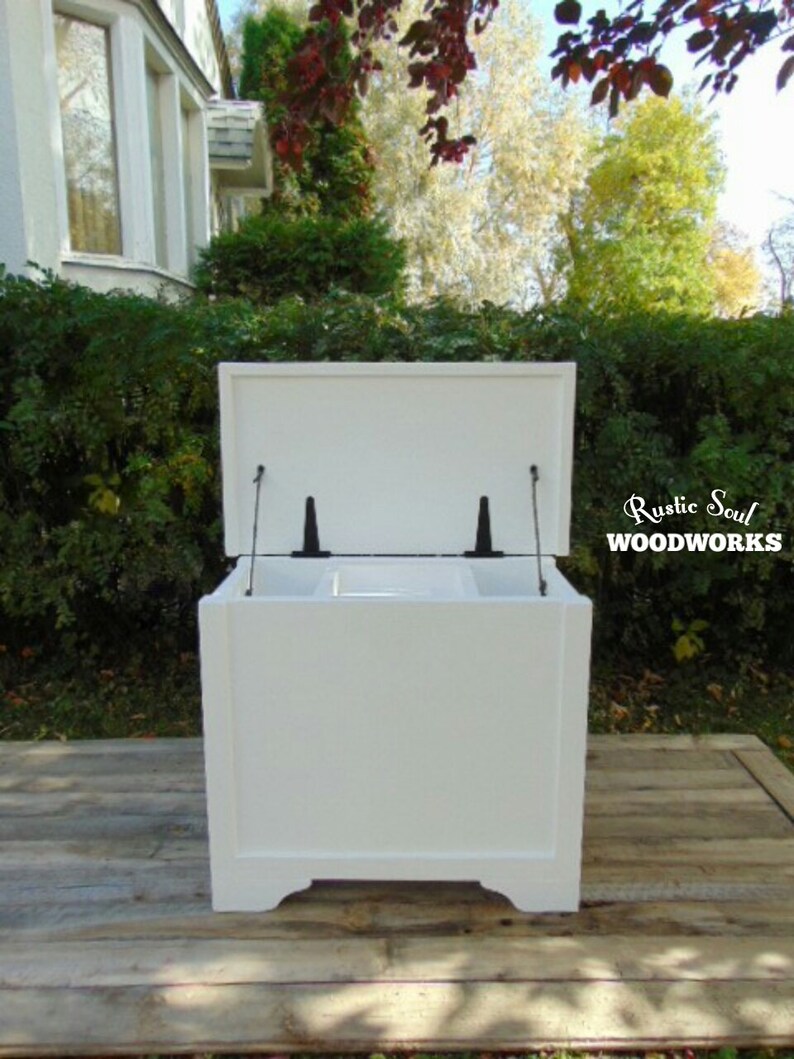 Small Hope Chest White Storage Box Etsy